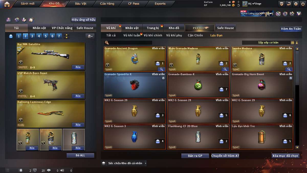 shop acc cf uy tin gia re